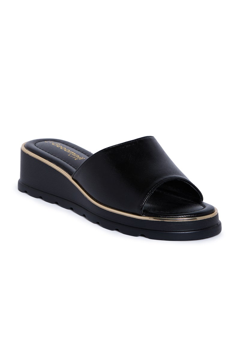 Geoomnii Comfort Slide Sandals for Women – Cushioned Slip-On Casual Sandals for Daily Wear, Home, Travel & Walking - Image 1